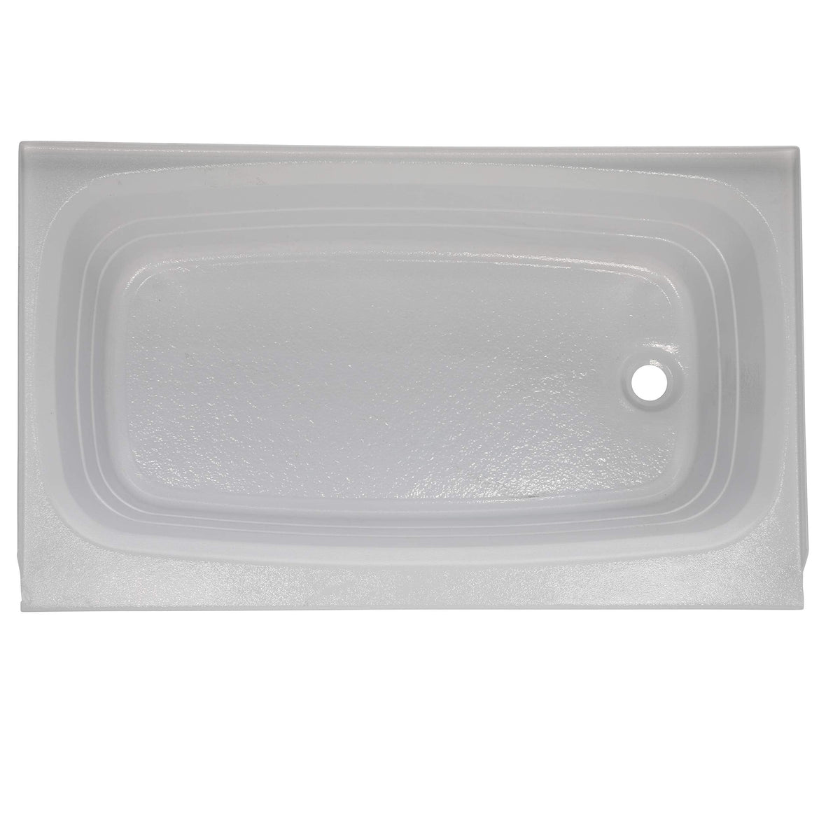 Lippert Replacement 24" x 40" White Bathtub with Right Drain, Scratch-Resistant ABS Acrylic for RVs, Travel Trailers, 5th Wheels, Motorhomes - W2440RHSPK