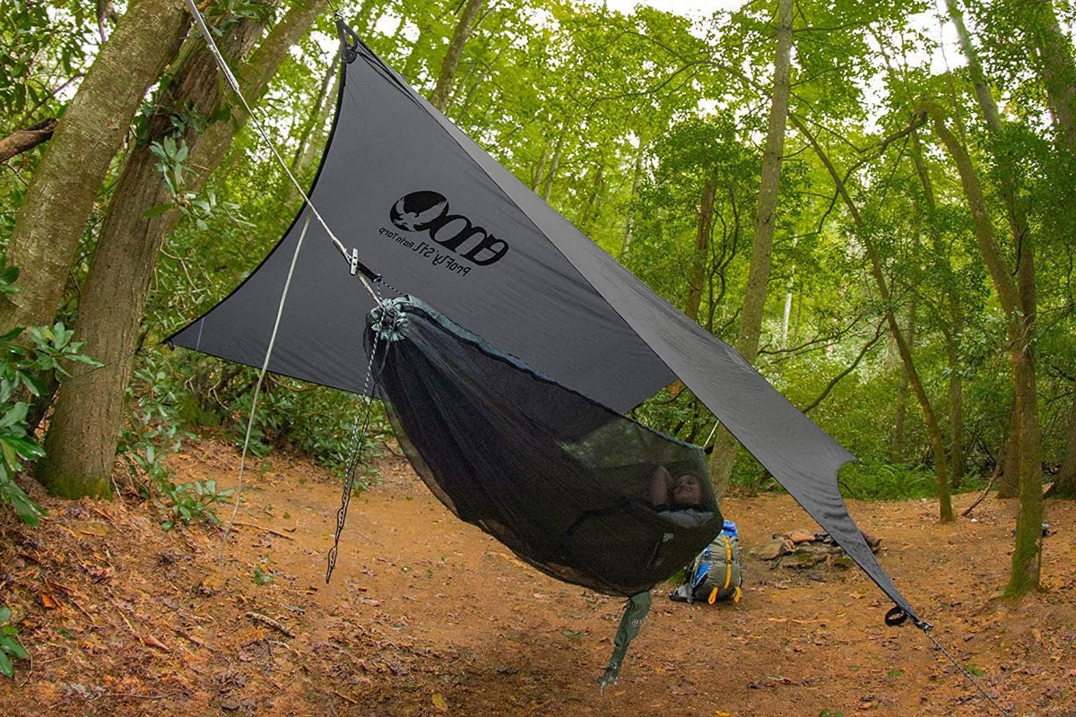 ENO, Eagles Nest Outfitters SubLink Lightweight Shelter System with Hammock, Straps, Bug Net and Rain Tarp