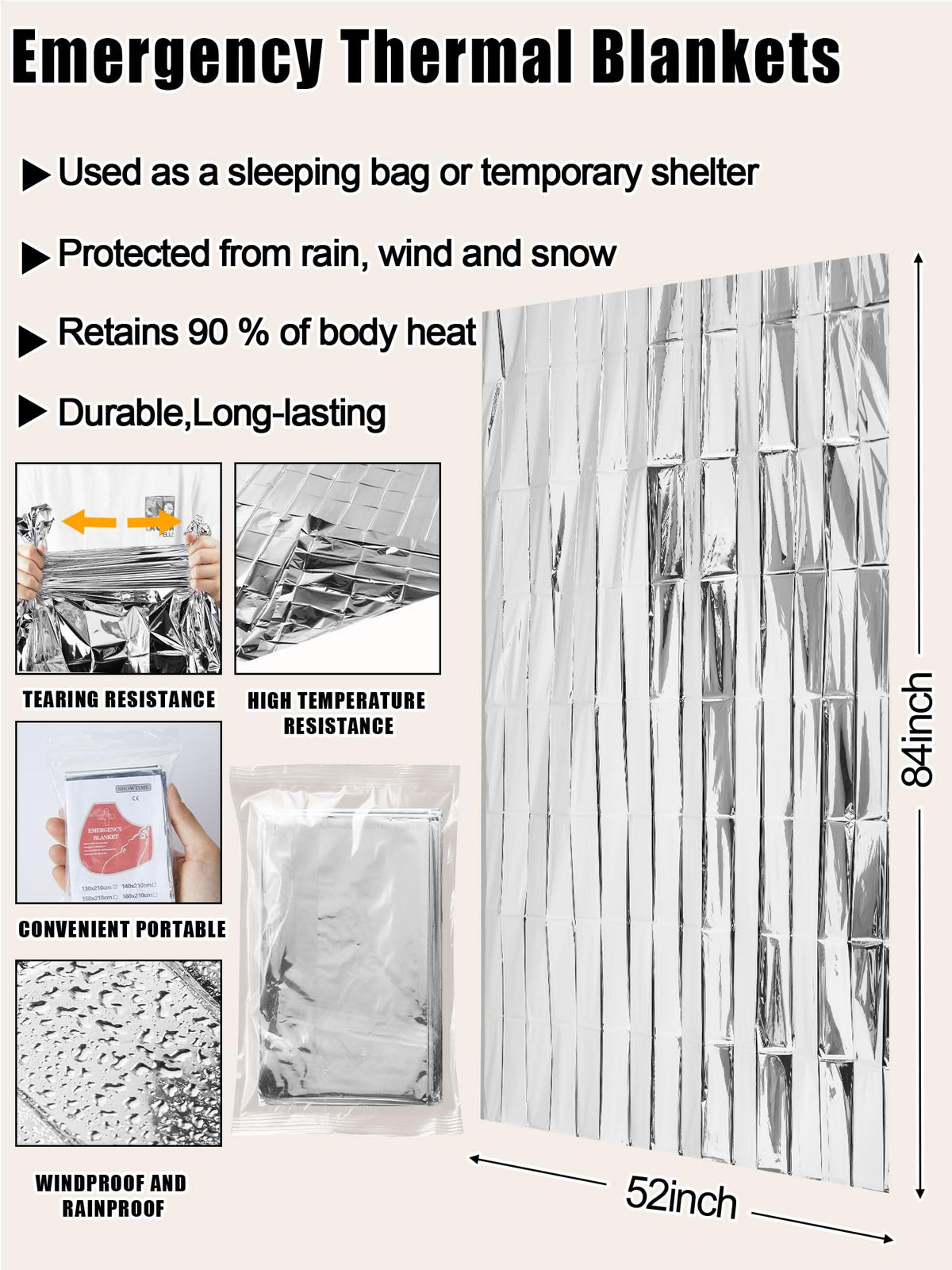 Jamntower 288 Pcs Homeless Care Package Supplies Bulk Winter Hygiene Kit Emergency Blankets Beanies Hat Scarf Glove Sock Organza Bag (4 Colors)