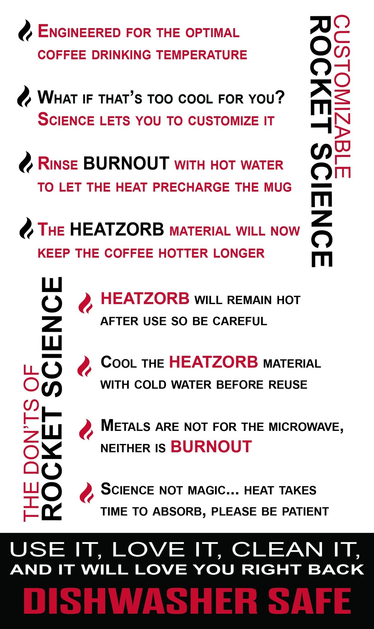 LEXO Burnout 16 oz Drink-Now Mug Bundle - Black & Red with Slide Lids, Instantly Cools Hot Coffee to Perfect Temperature