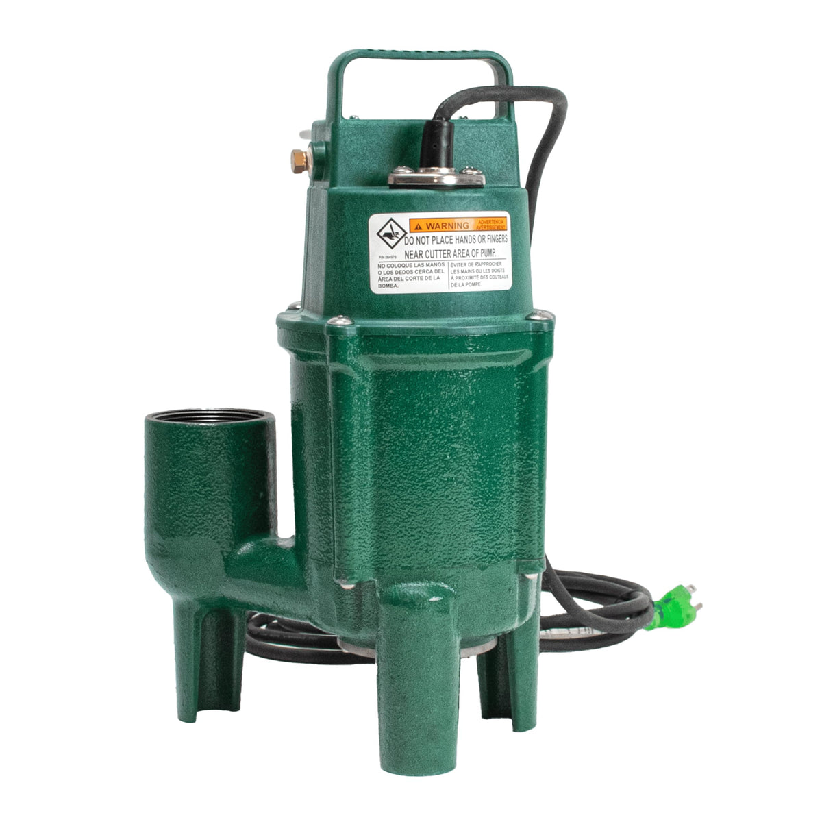 Zoeller M802- Automatic Grinder Pump – Residential Sewage Grinder Pump System - Heavy-Duty Cast Iron Wastewater Pump with High-Torque Cutting System - 115V
