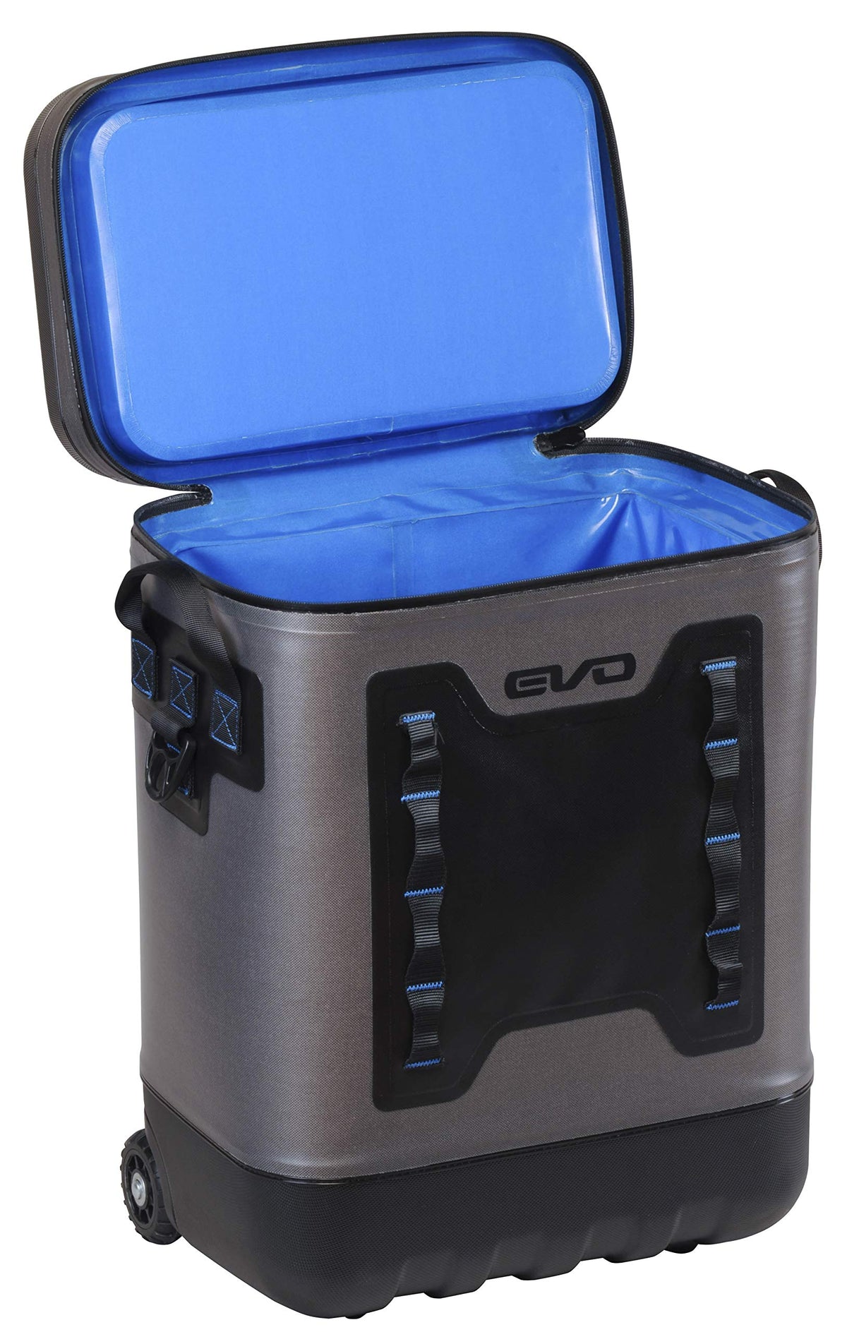Evolution Outdoor EVO Leak Proof Rolling Cooler 25 Quart, 16x 12x 22in. Insulated Cooler Bag with ABS Molded Top, 8 Accessory Loops, Retractable 4-Stage Handle