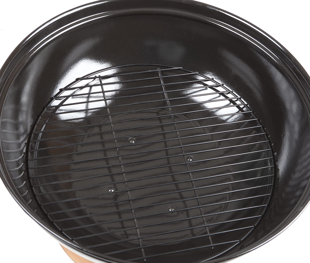 Fire Pit Degano Round Wood Burning Lightweight Portable Outdoor Firepit Backyard Fireplace Also Included Wood & Cooking Grate - Black Copper - 26"