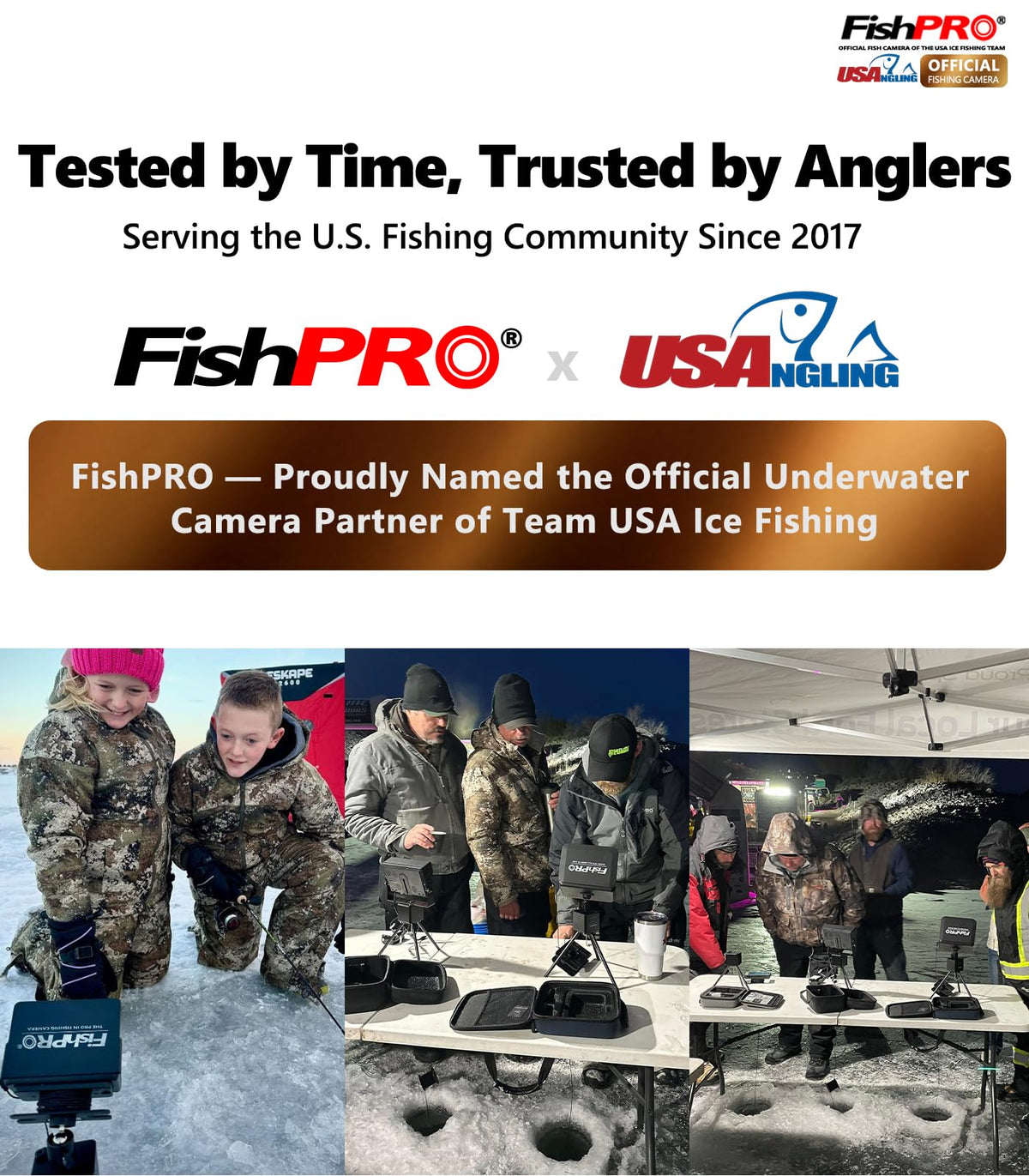 [FishPRO® 2026 Upgrade] Underwater Fishing Camera 1200TVL, 7'' Ice Fishing Camera Underwater[Aluminum Box], Fish Finder Ice Fishing Gifts for Men, IR+LED, 4,500mAh, 65ft