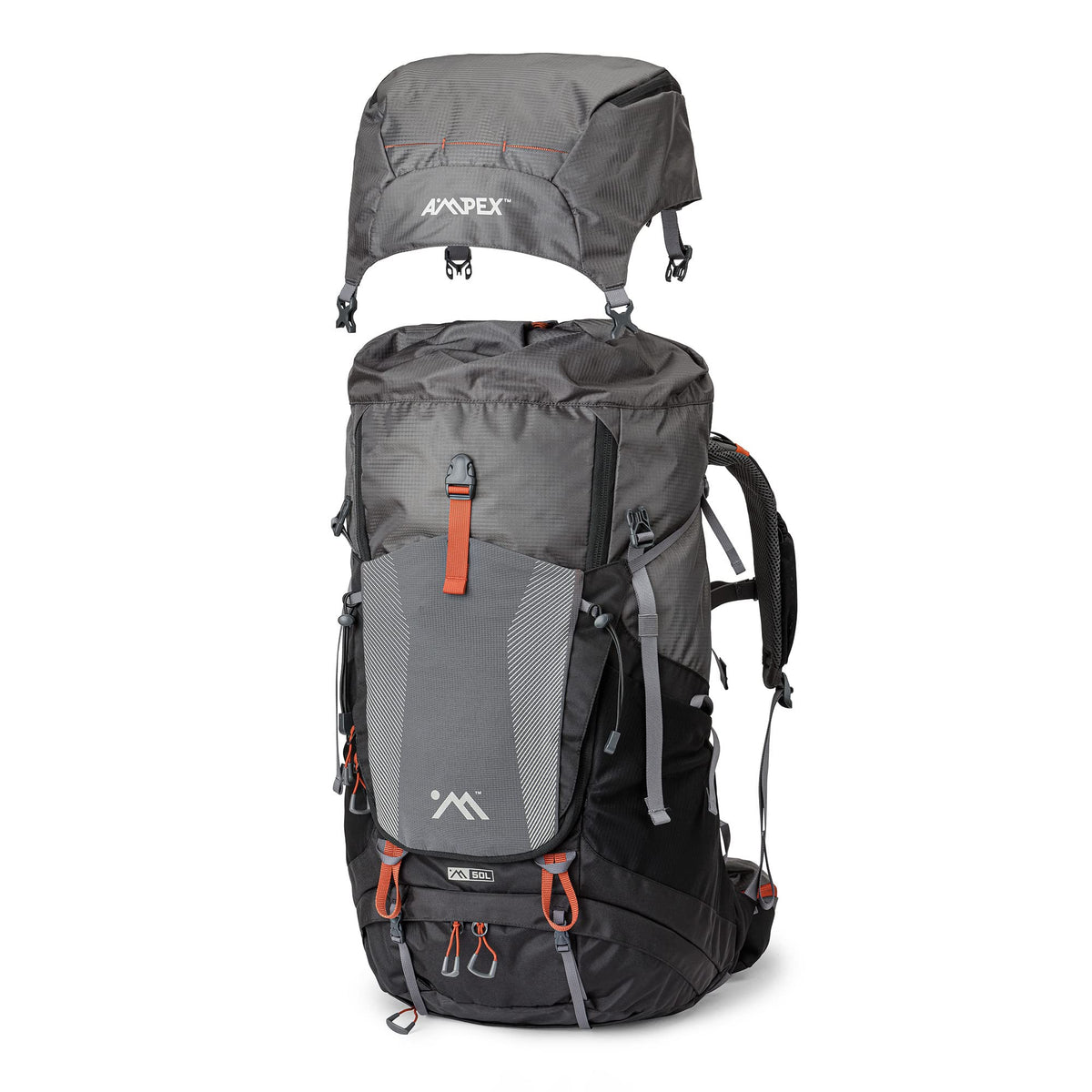 AMPEX Hiking Backpack | Camping Essentials Lightweight Backpack for Men & Women, Travel Bag for Backpacking, Camping, Hunting and More (50 Liter)
