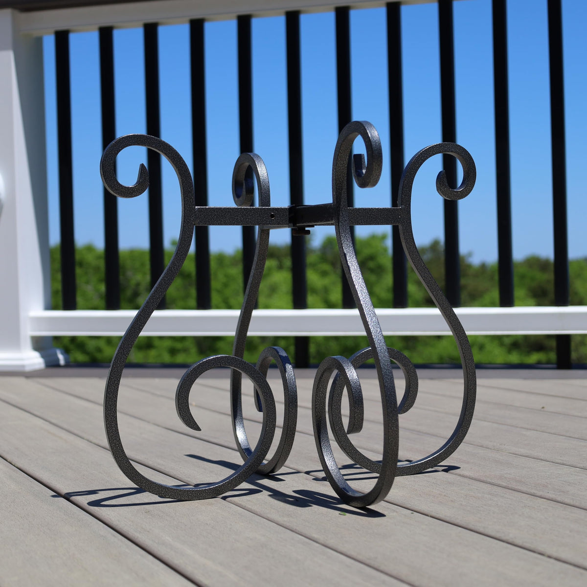 Gardien Adjustable Plant Stand Indoor Outdoor, Mid Century Modern Medal Holder for Large Planters