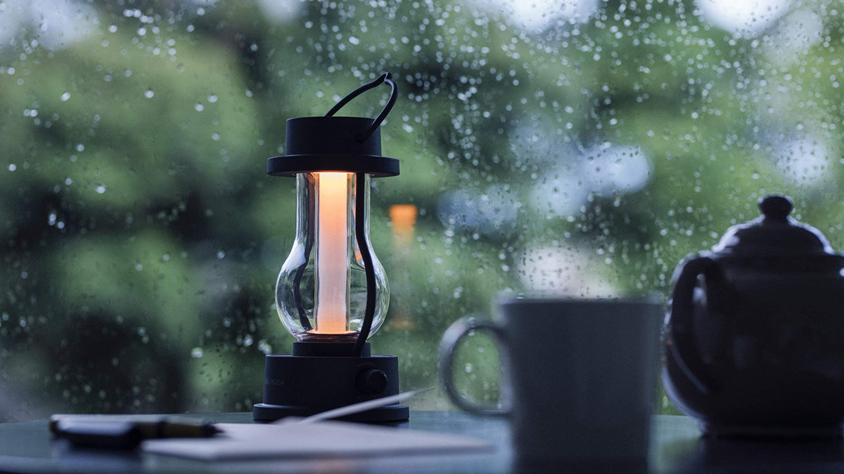 BALMUDA The Lantern | Rechargeable LED Lantern | 3 Light Modes: Candle, Amber, & Warm White | Battery Operated | Lightweight | Water-Resistant | US Version | Black