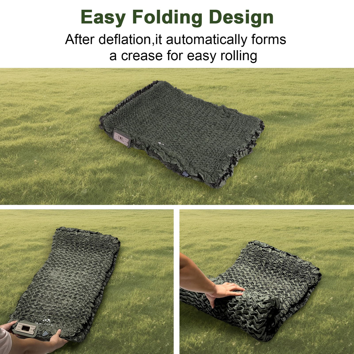 Self Inflating Sleeping Pad with Foam and Electric Pump，Innovative Y-Shaped Telescopic Structure，4.3" Thick Ultraportable Camping Mattress，Outdoor Compact Air Mat for Tent Car（4.2*79*28 inch）