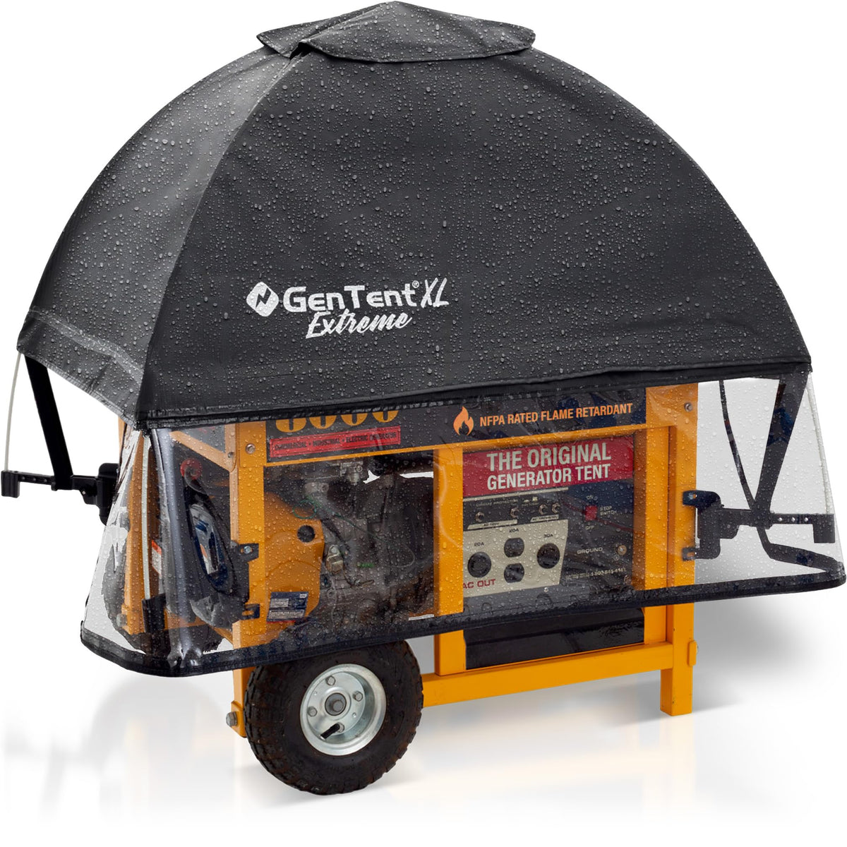 GenTent XL Open Frame Running Cover - Universal Adapter Kit Generator for Larger Generators Tent (Onyx, XL - Extreme)