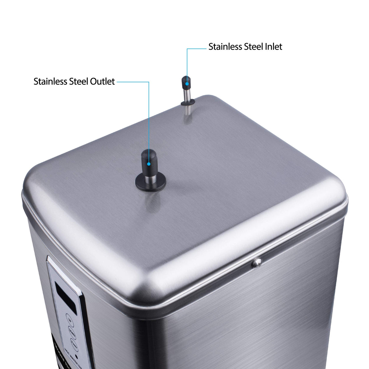 Ready Hot 40-RH-300-SSD Instant Hot Water Dispenser System, 2.5 Quarts, Digital Display Tank Only Stainless Steel