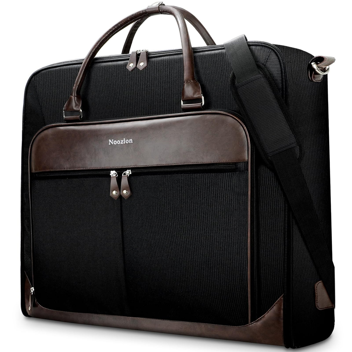 Noozion Garment Bag for Travel, Large Carry On Suit Bag for Business Up to 4 Suits, Wrinkle Free Garment Bag for Hanging Clothes with Shoulder Strap, Laptop Compartment, and Wet-Dry Pocket