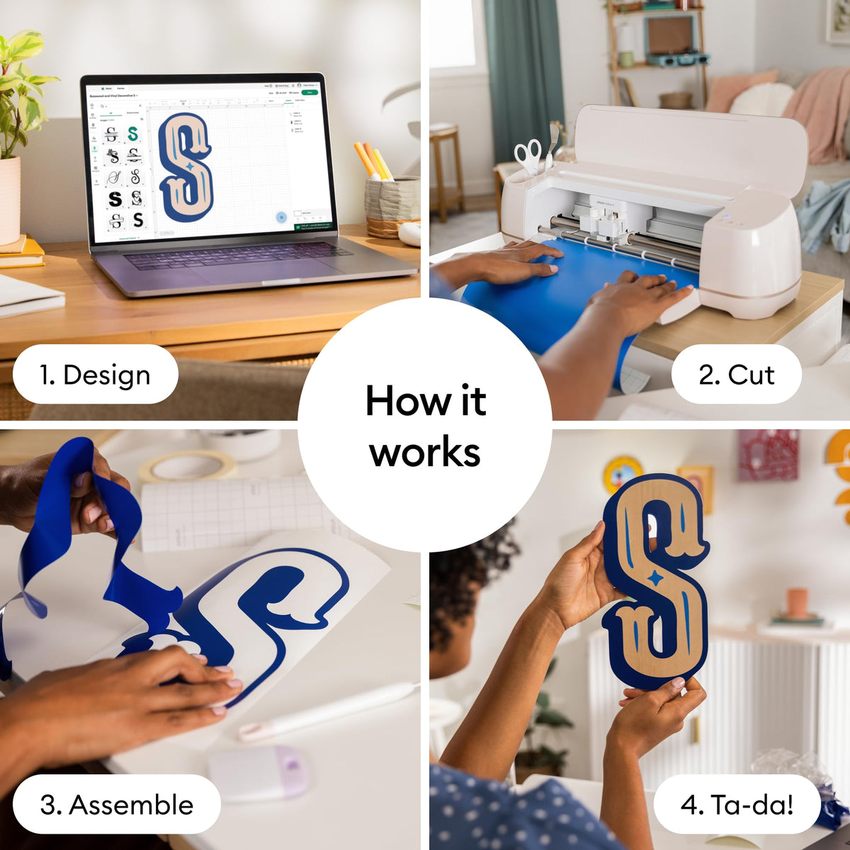 Cricut Maker 4 - Smart Cutting Machine (Seashell) | Engagement Plus Bundle - Includes EasyPress 2 (SE) Heat Press (9x9) + Mat, Tote Bag, Material Samplers, Machine Mat, Pens, Tools & 30 Digital Images