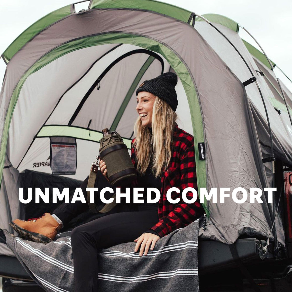 Napier Backroadz Truck Tent | Pickup Truck Bed Camping Tent | Rainfly for Water Protection | Sturdy and Spacious 2-Person Tent | Easy 10-Minute Setup