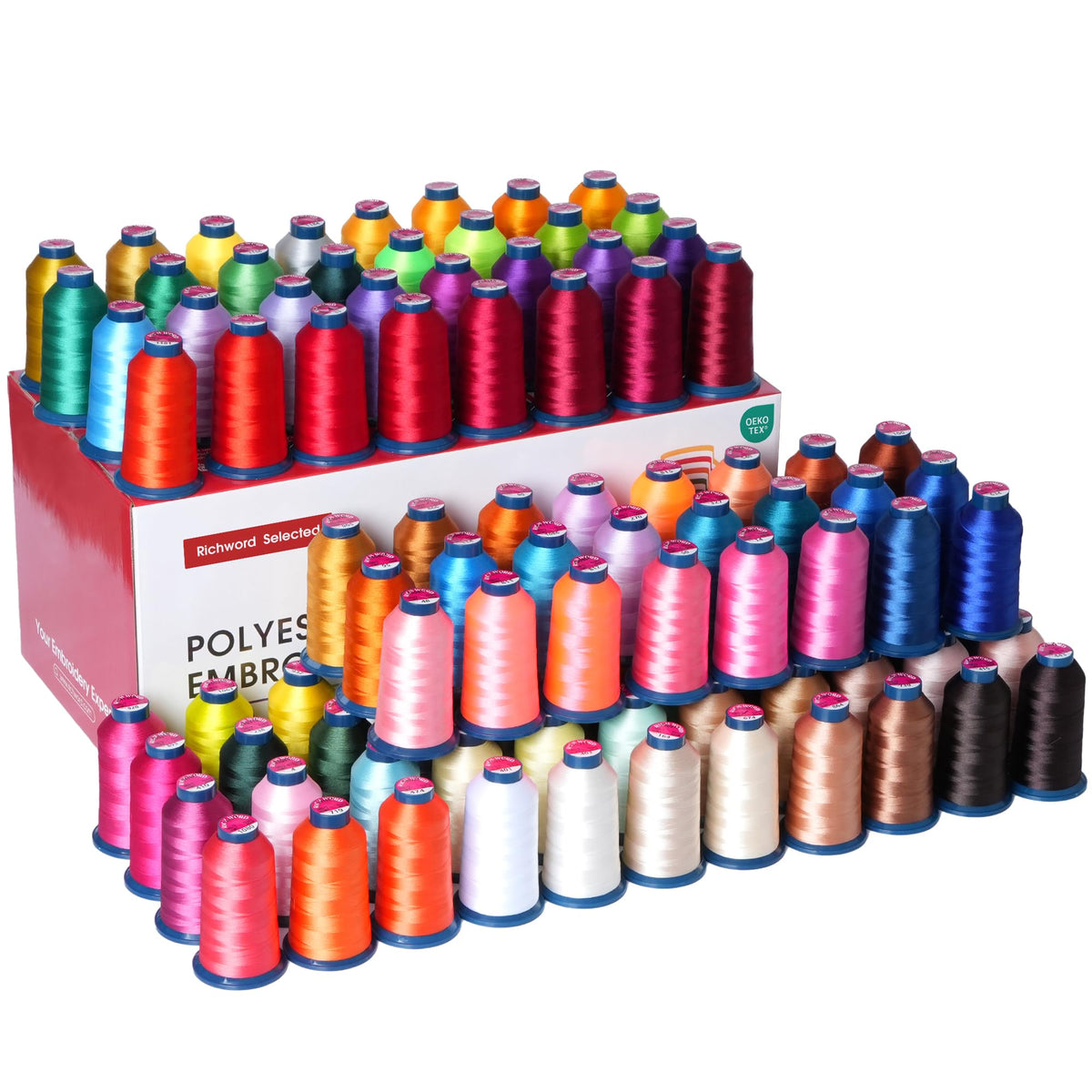 Poolin EOV 15-Needle Commercial Embroidery Machine | Advanced Business Bundle – Includes 100-Color Thread Kit, 144 Magsnap Bobbins, Cut Away & Tear Away Stabilizers