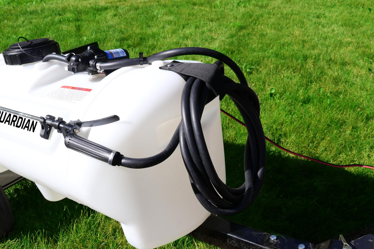 Grass Guardian 25 Gallon Pull-Behind Trailer Broadcast Sprayer - 1.1GPM, 7' Swath