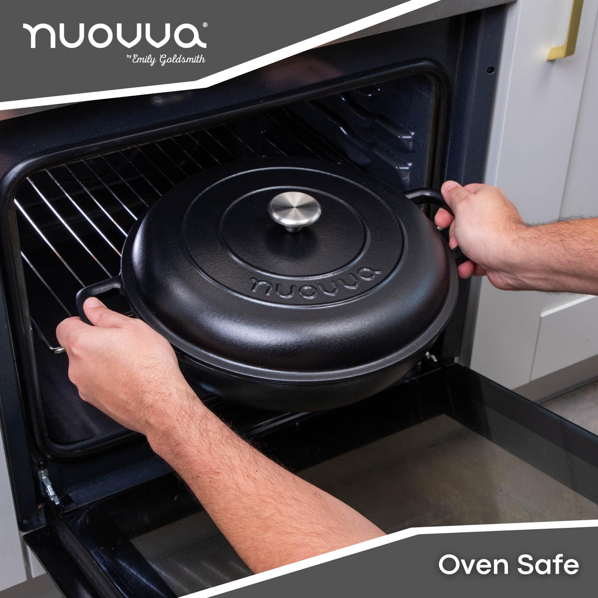 Nuovva Enamelled Cast Iron Cookware Bundle – Dutch Oven Pot with Lid & Double Bread Loaf Pan – Premium Cookware Set for Baking, Roasting & Everyday Cooking