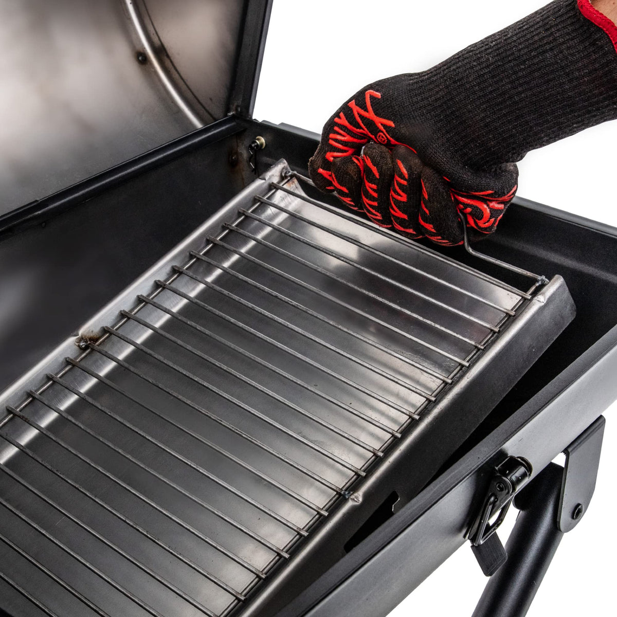 Char-Griller E1816 King-Griller Gambler Portable Charcoal Grill in Black