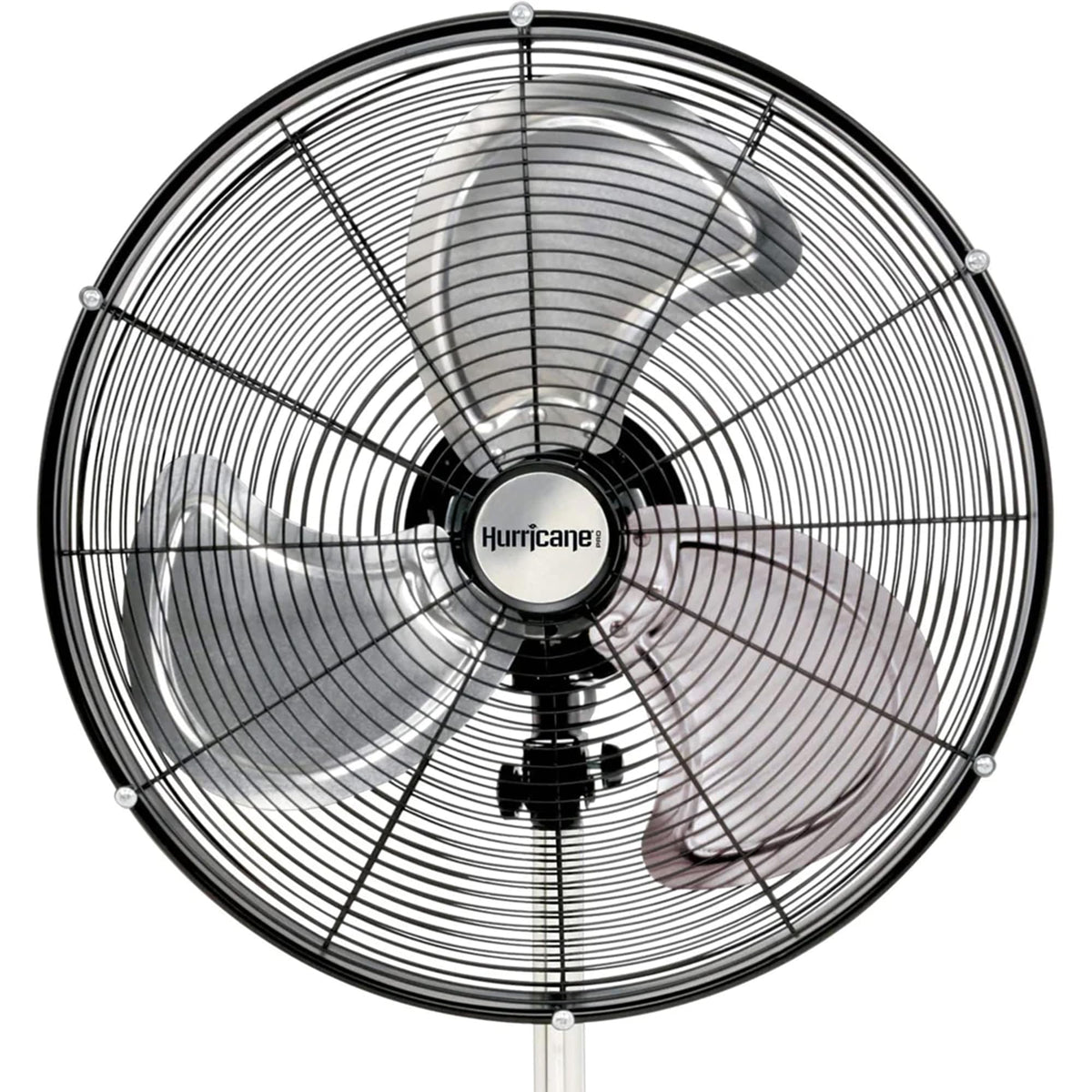 Hurricane Pro High-Velocity Oscillating Metal Stand Fan w/ 3-Speed Setting, 20" - Heavy-Duty Cooling Pedestal Unit w/ 4500 CFM, Adjustable Tilt & Height for Home, Garage, Gym & Workshop
