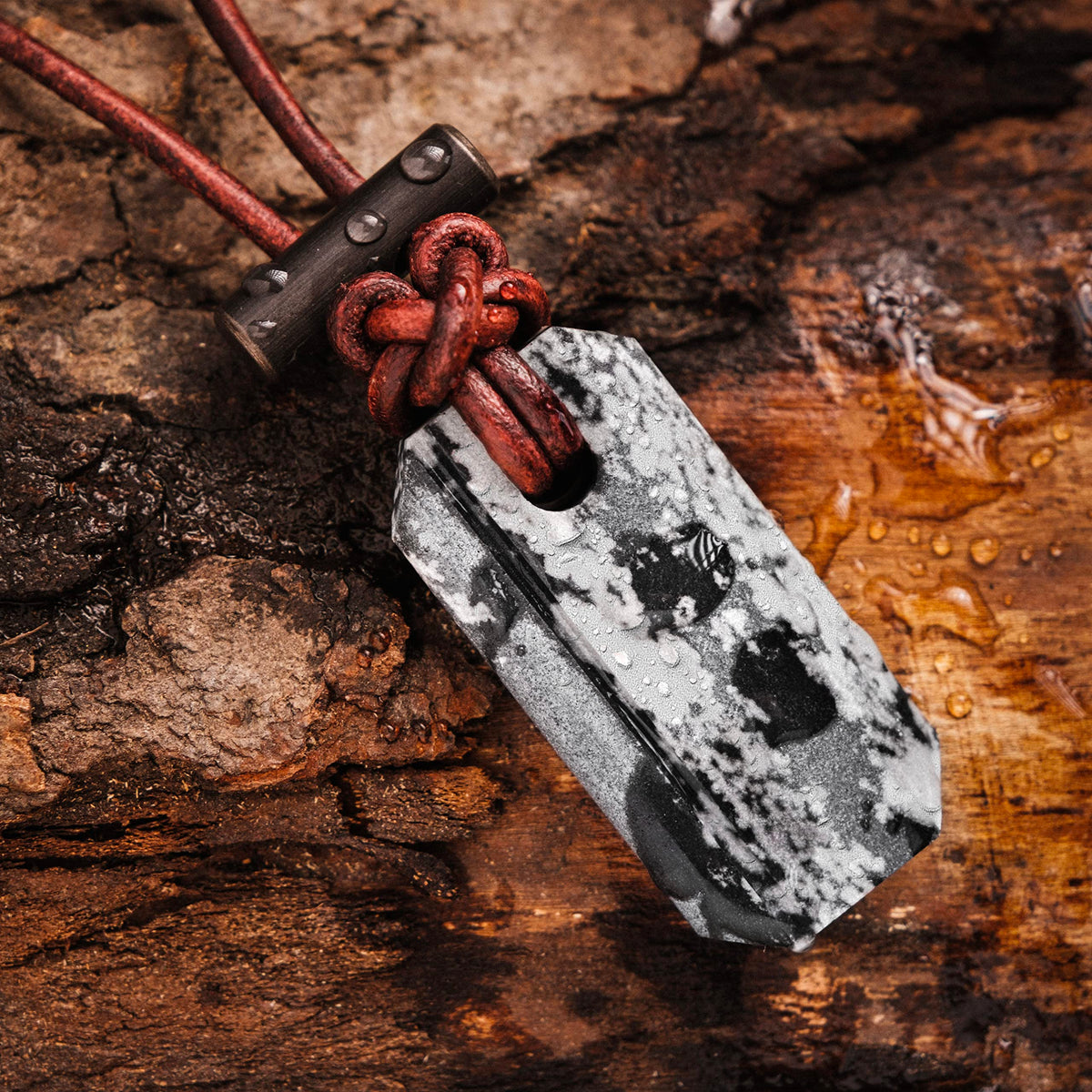 Wazoo Viking Spark™ | Whetstone Sharpener & Fire Starter Necklace | MADE IN USA!