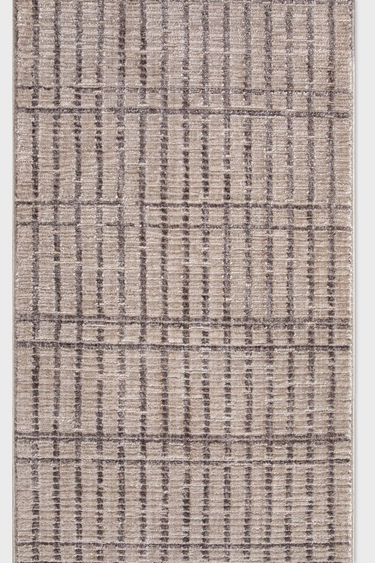 Well Woven Custom Size Hallway Stair Runner - Nordlys Skog Ivory - 27 Inches Wide x 4 Feet Long Runner (27" x 4') - Stain-Resistant, Snow Drift Slats Design, for Hallways, Kitchens, Stairs