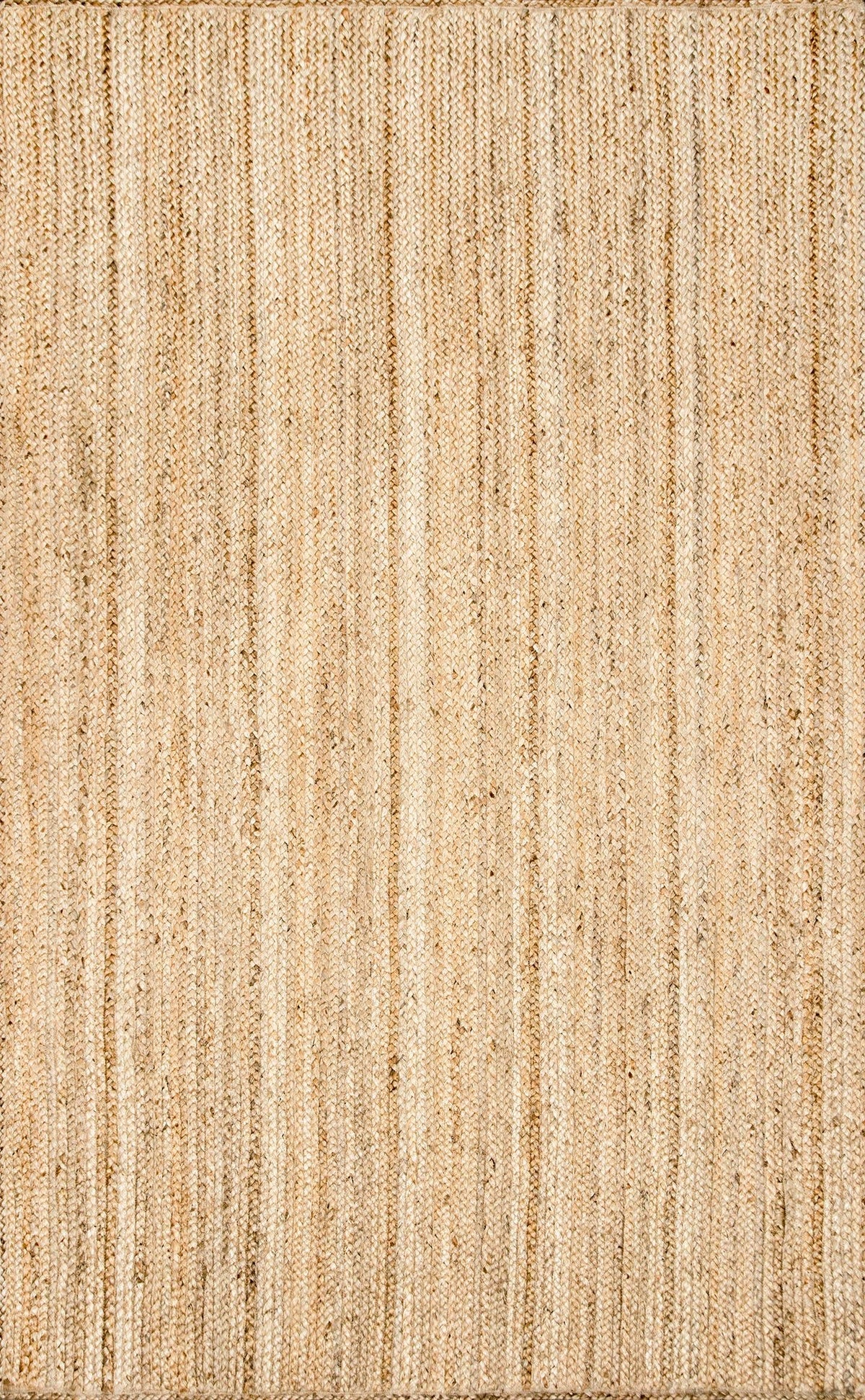 nuLOOM 6x9 Rigo Jute Hand Woven Area Rug, Natural, Solid Farmhouse Design, Natural Fiber, For Bedroom, Living Room, Dining Room, Hallway, Office, Kitchen, Entryway