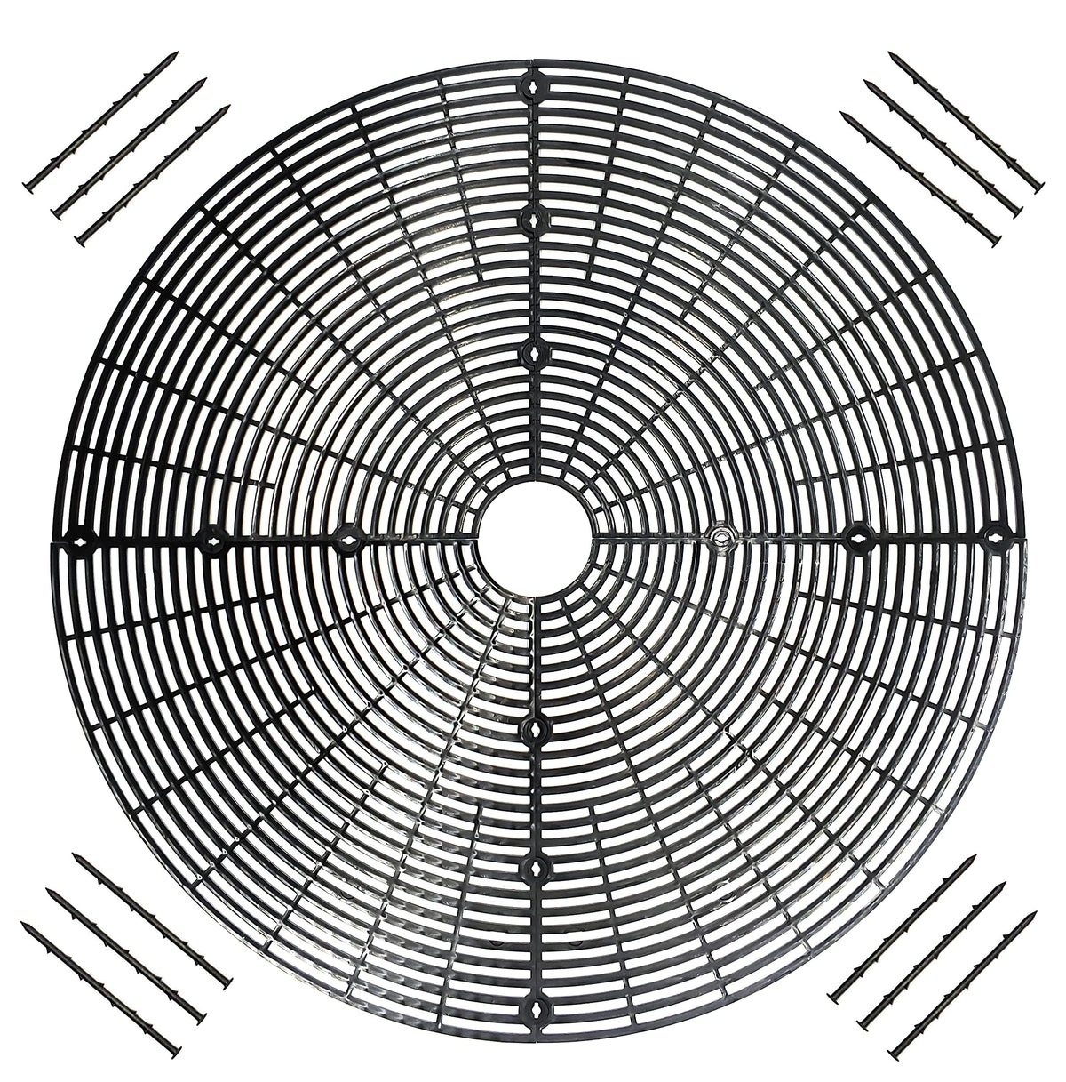Plant Pot Grid Flower Pot Cover Baby Safety to Protect Children Pets Plant Black 20.8" Pack of 2