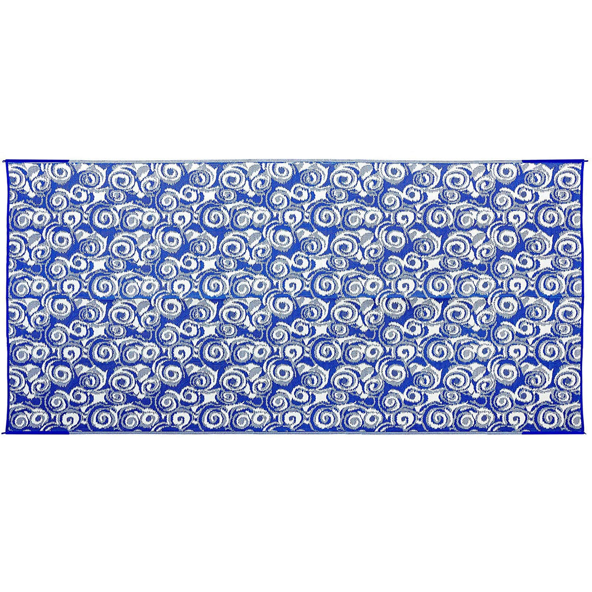 Camco 42841 Swirl Awning Leisure Mat-Blue 8' X 16'