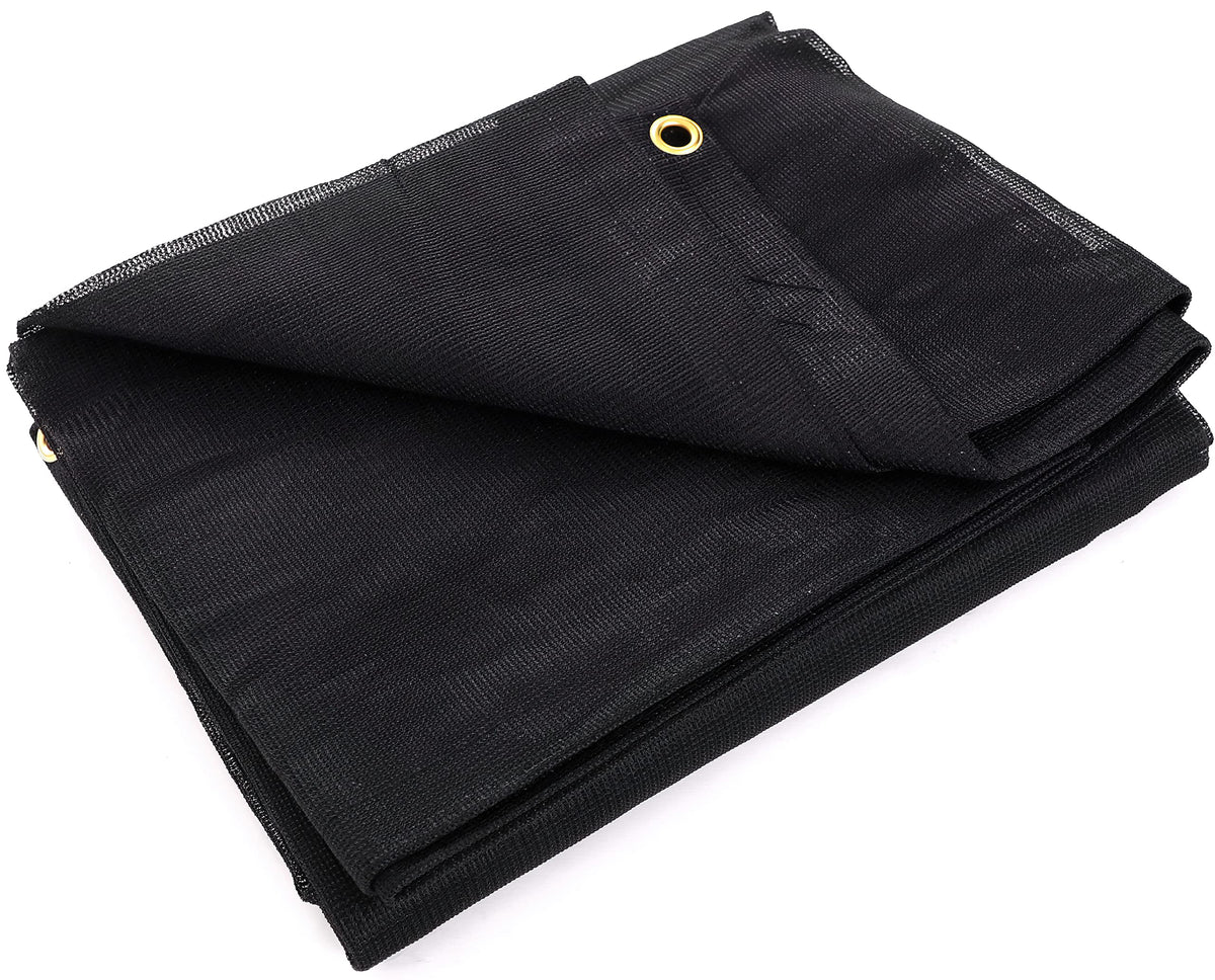 Kotap 12-ft x 24-ft Heavy-Duty 6.5 Oz Black Mesh Shade/Truck Tarp, Item: MESH-1224