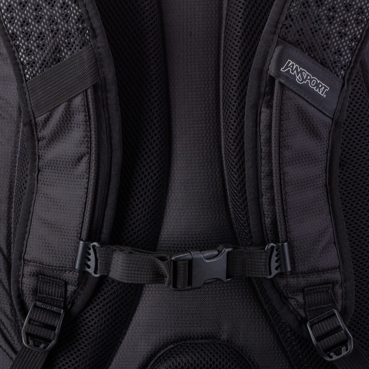 JanSport Odyssey Laptop Backpack for 15” Computer or 3L Hydration System, Black - Large Bag Adults with Tuck-Away Hip Belt, 2 Main Compartments - Premium College Essentials
