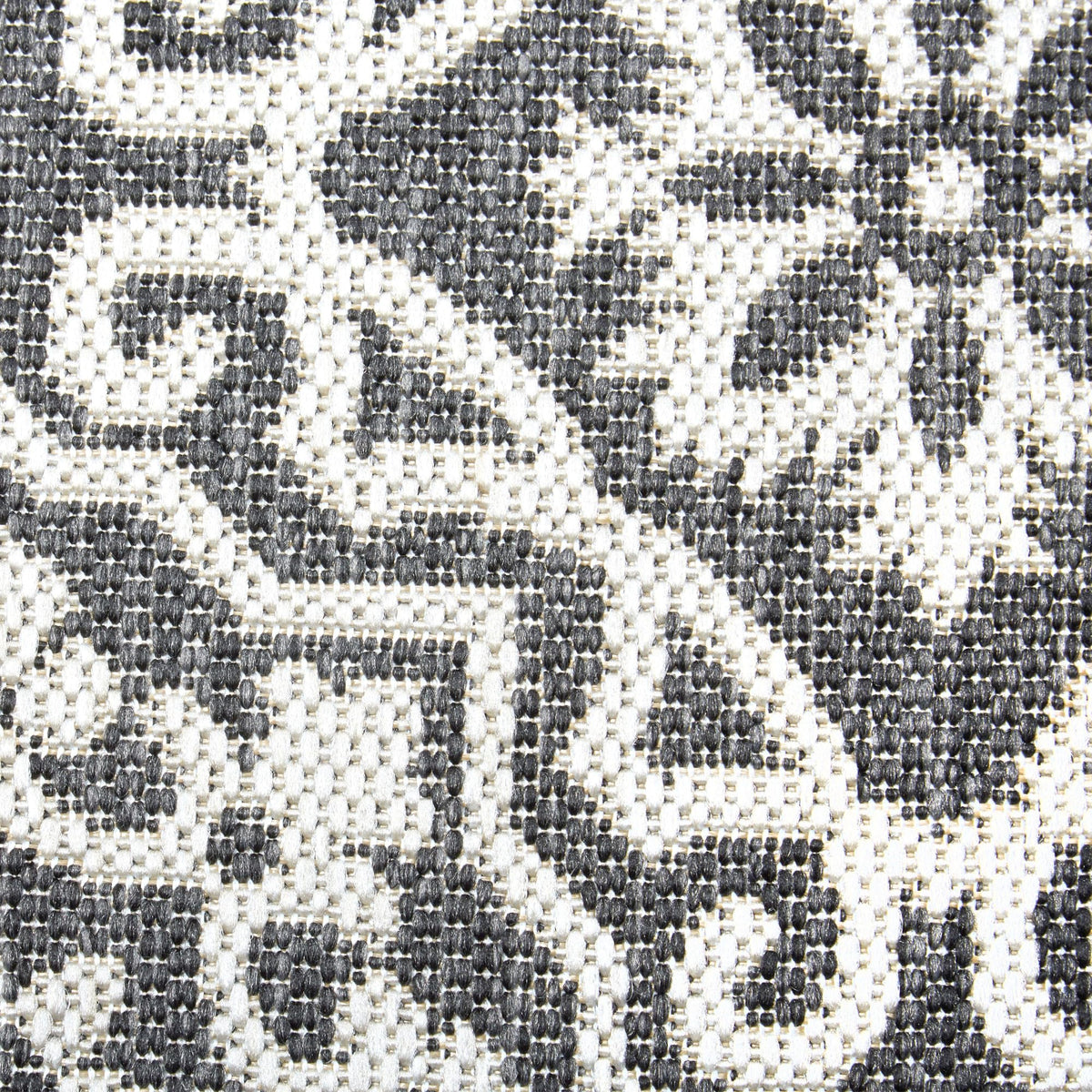 Nicole Miller New York Patio Country Julia Transitional Geometric Indoor/Outdoor Area Rug, Black/Grey, 7'9"x10'2"