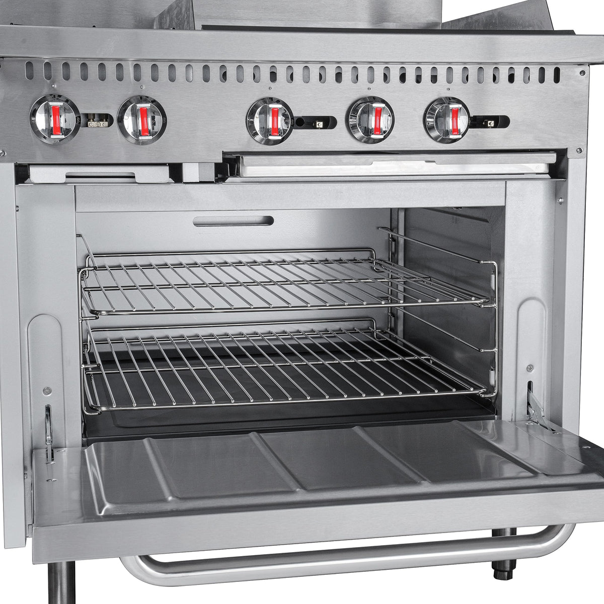KoolMore 36 in. 2 Burner Commercial Liquid Propane Range with 24 in. Griddle (KM-CRG36-LP)