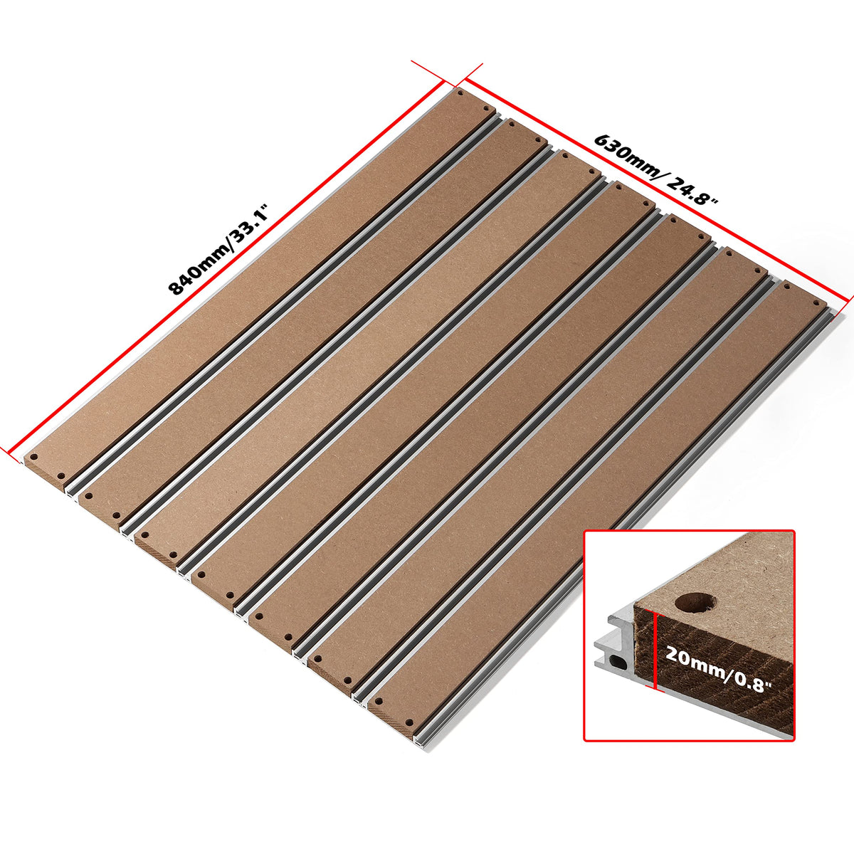 Genmitsu PROVerXL 4030S CNC Router Machine with 710W Spindle + 24” x 24” (600 x 600mm) XY-Axis Extension Kit + Aluminum & MDF Hybrid Spoilboard