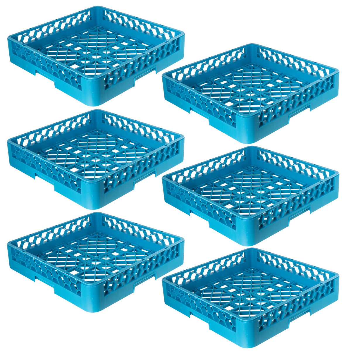 Carlisle FoodService Products RB14 OptiClean Bowl/Open Rack, Blue (Pack of 6)