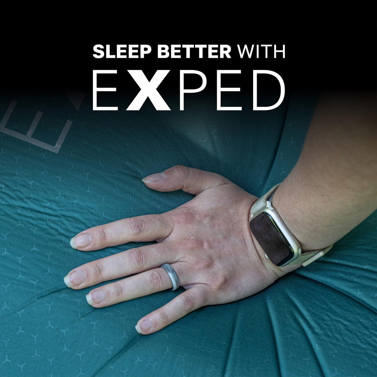 Exped MegaMat Duo Medium - Self Inflating Soft Car Sleeping Mat, 4” Foam Pad, Pump Included