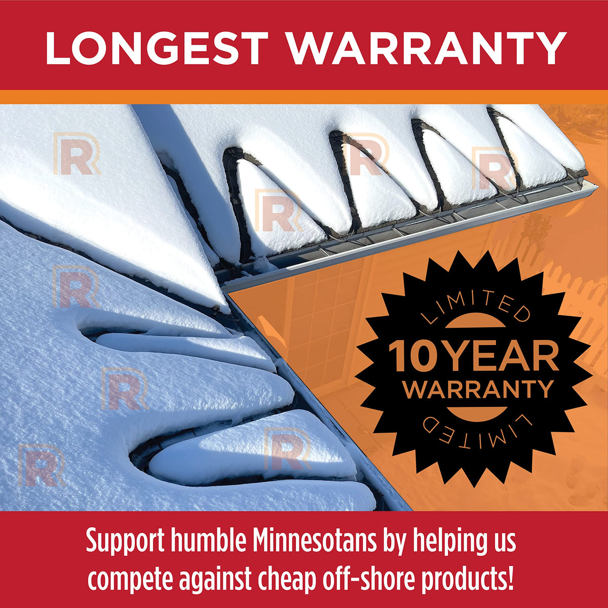 RADIANT SOLUTIONS HeatTapePro - Intelligent Commercial Grade Self-Regulating Heat Cable with GlowCap™ - 10 YR warranty - Ice Dam & Pipe Freeze Protection - 24 ft cable + 10 Ft Cord, 120V, 6 watts/Ft