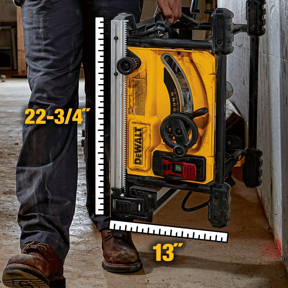 DEWALT 15 Amp 8-1/4 in. Compact Portable Jobsite Table Saw (DWE7485)