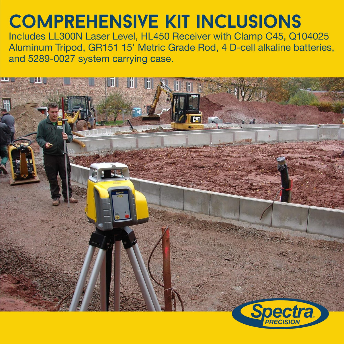 Spectra Precision Laser Level, Self Leveling Kit