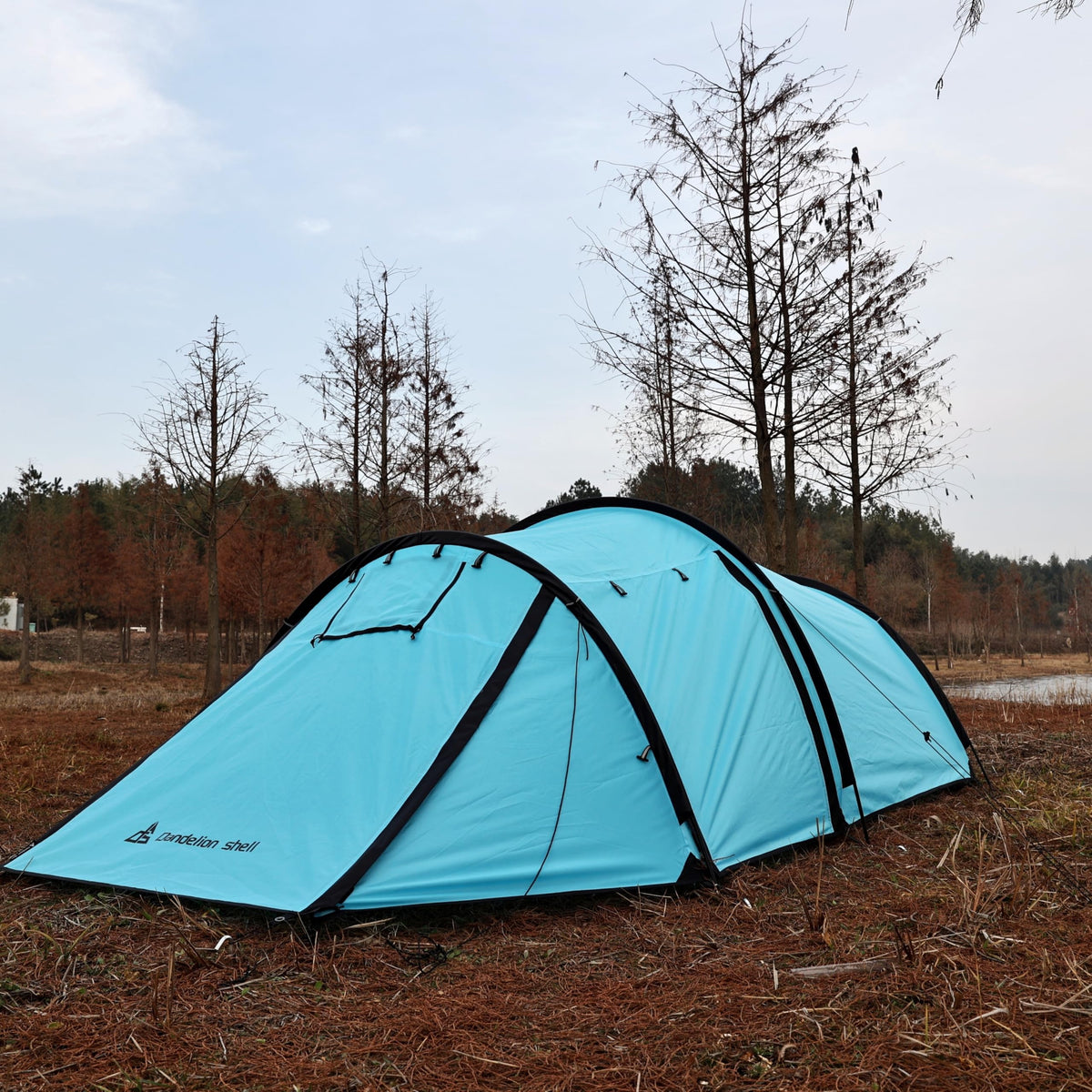 Dandelion Shell Hot Tent with Stove Jack Camping Winter 4 Season Tent 1-2 Person Backpacking for Camping Hiking Hunting Fishing Waterproof Windproof Lightweight 153 x 67 x 43 (inches)