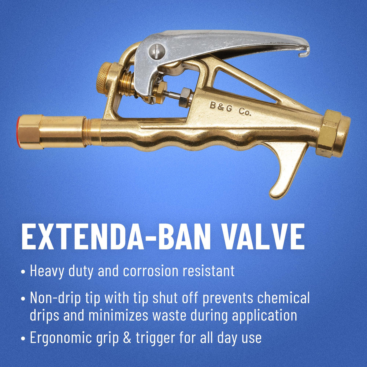 B&G - AccuSpray Elite Compact Sprayer (24000100) - 16 oz Stainless Steel Tank – Extenda-Ban Valve - 4-Way Crack & Crevice Tip – Includes Belt Holster – Adjustable Brass Nozzel – Multipurpose Spray
