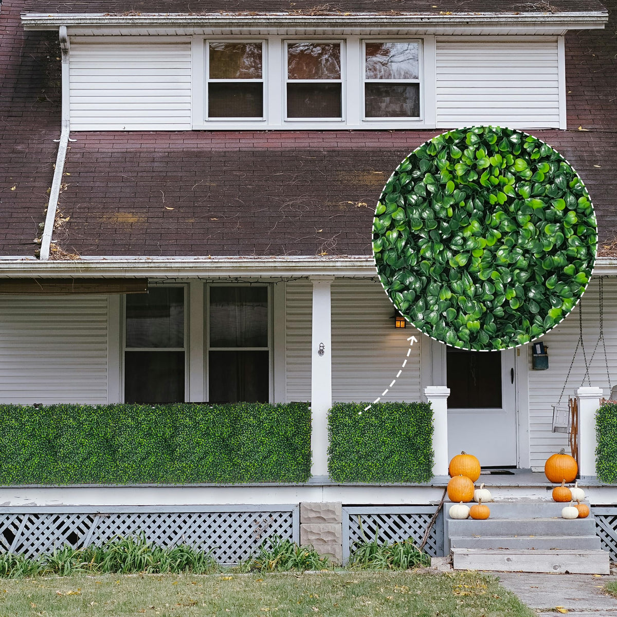 DOPGIB Artificial Ivy Privacy Fence Screen,40"x 140" (39 SQFT) 4-Layer Leaf UV-Anti Faux Greenery Boxwood Backdrop Ivy Vine Leaf Panels for Outdoor, Indoor, Garden,Backyard and Decor