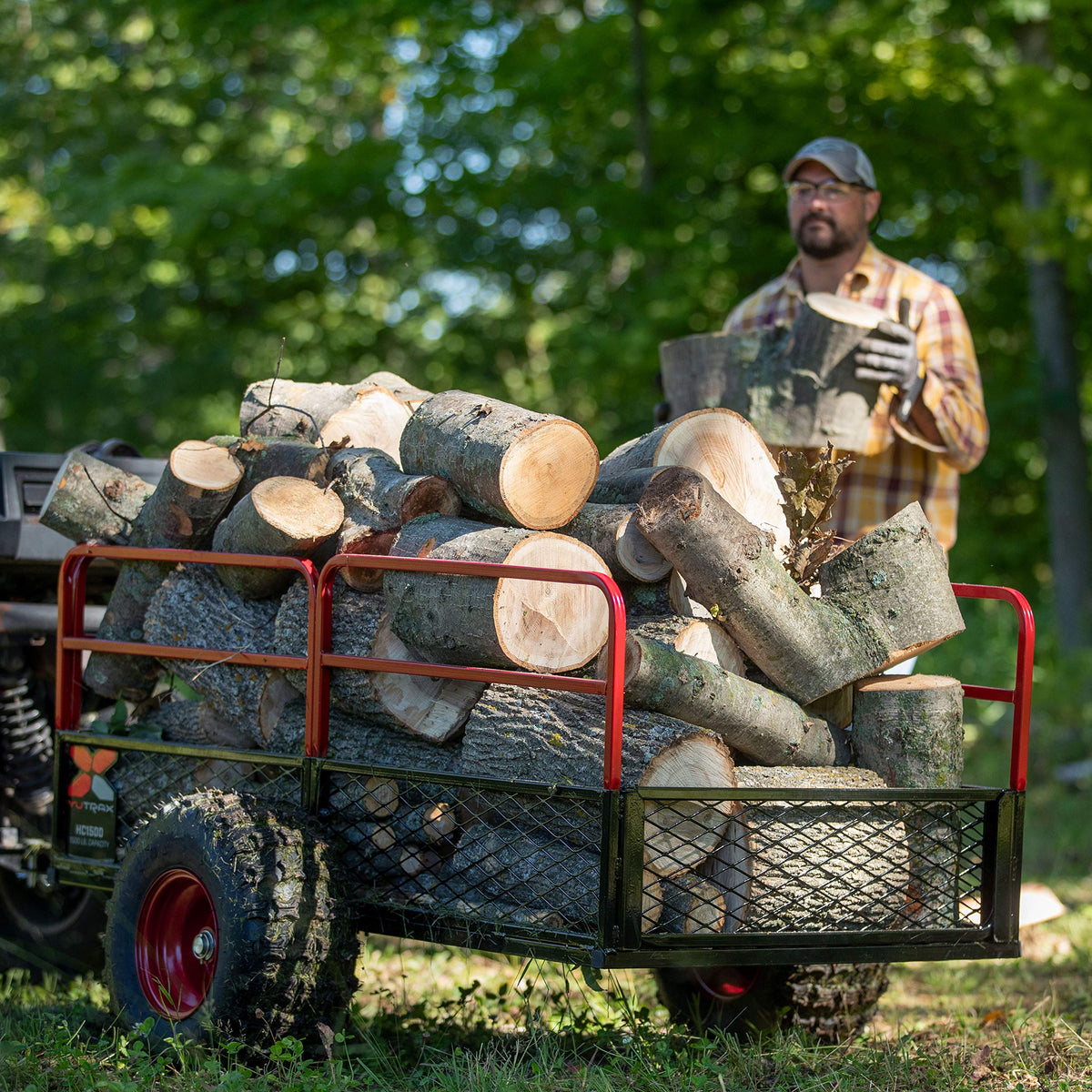 Yutrax TX162 HC1500 Heavy Duty ATV / UTV Trailer – for Off-Road Use - 1,500 lb. Capacity