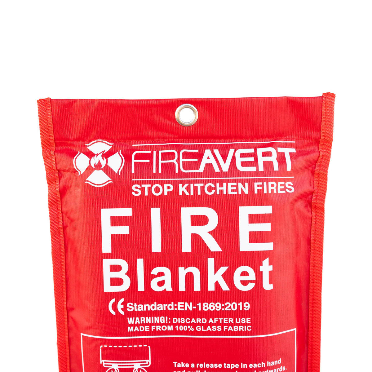 FireAvert Emergency Fire Blanket for Home and Kitchen – Fire Safety Blanket for Kitchen, Camping, Vehicles & More - 10 Pack