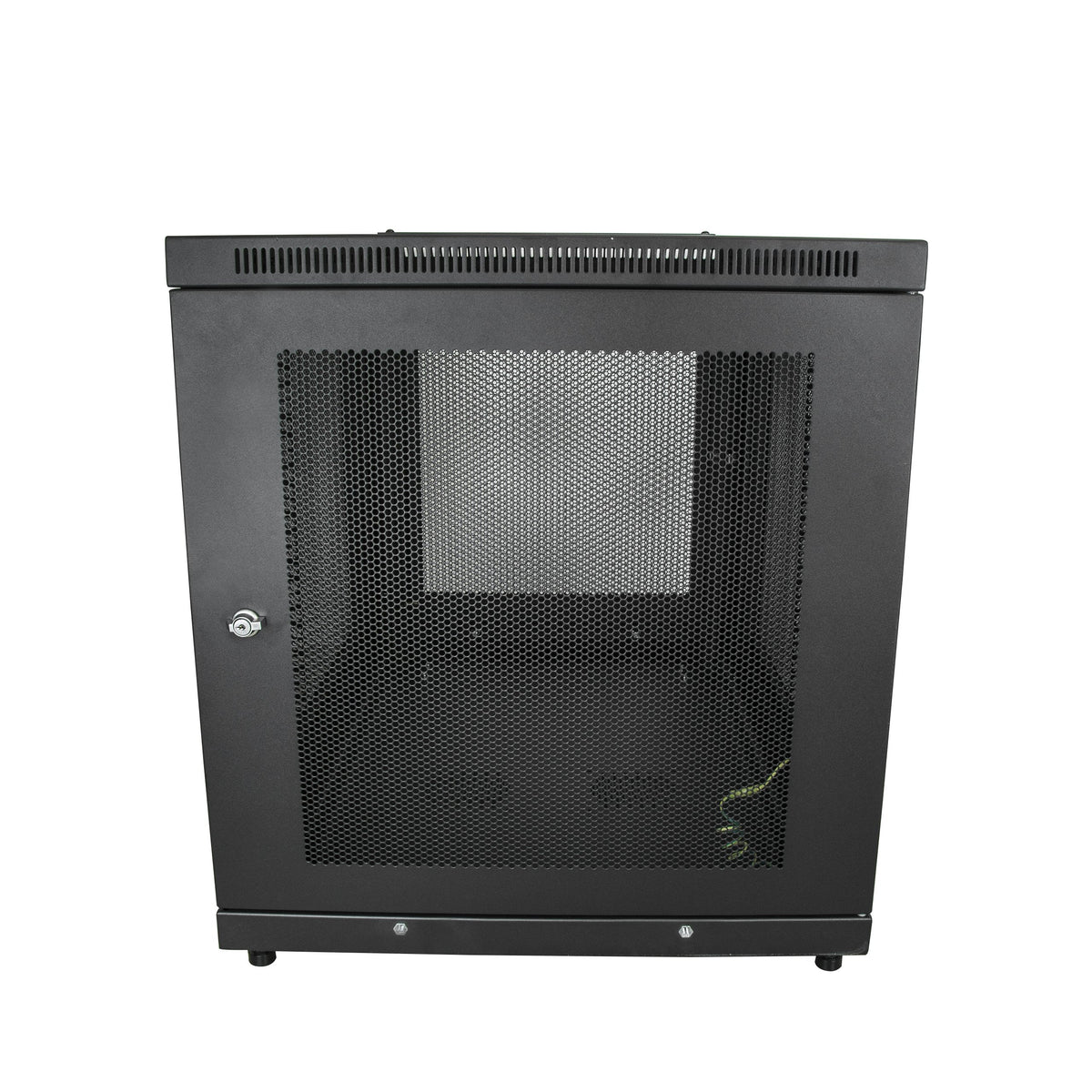 StarTech 12U Enterprise-Grade Server Rack Cabinet Kit, 19in Enclosed 4-Post Rack with Shelf and Cable Management, 29in (75cm) Mounting Depth, 992lb (450kg) Capacity, Black, Alloy Steel