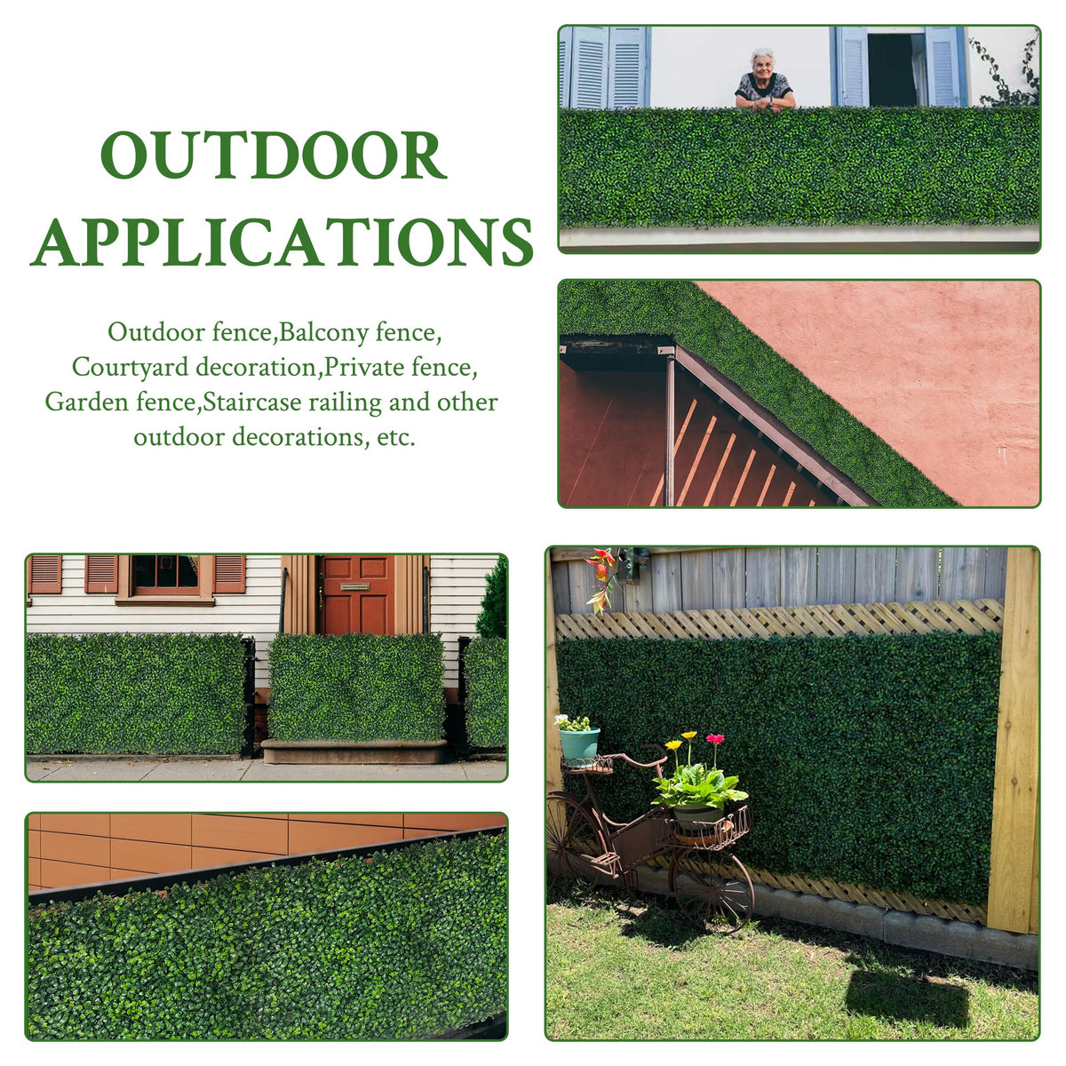 DOPGIB Artificial Ivy Privacy Fence Screen,40"x 140" (39 SQFT) 4-Layer Leaf UV-Anti Faux Greenery Boxwood Backdrop Ivy Vine Leaf Panels for Outdoor, Indoor, Garden,Backyard and Decor