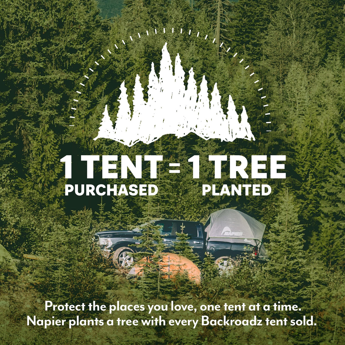 Napier Backroadz Truck Tent | Pickup Truck Bed Camping Tent | Rainfly for Water Protection | Sturdy and Spacious 2-Person Truck Tent | Easy 10-Minute Setup | Gray/Green