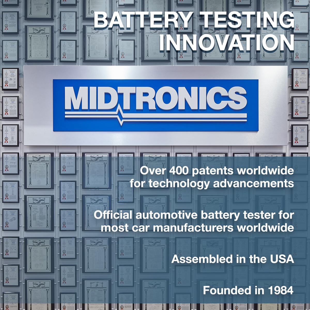 Midtronics MDX 640-6V & 12V Digital Battery Conductance & Electrical System Analyzer Battery Tester - Testing for Automotive, Motorcycle & More