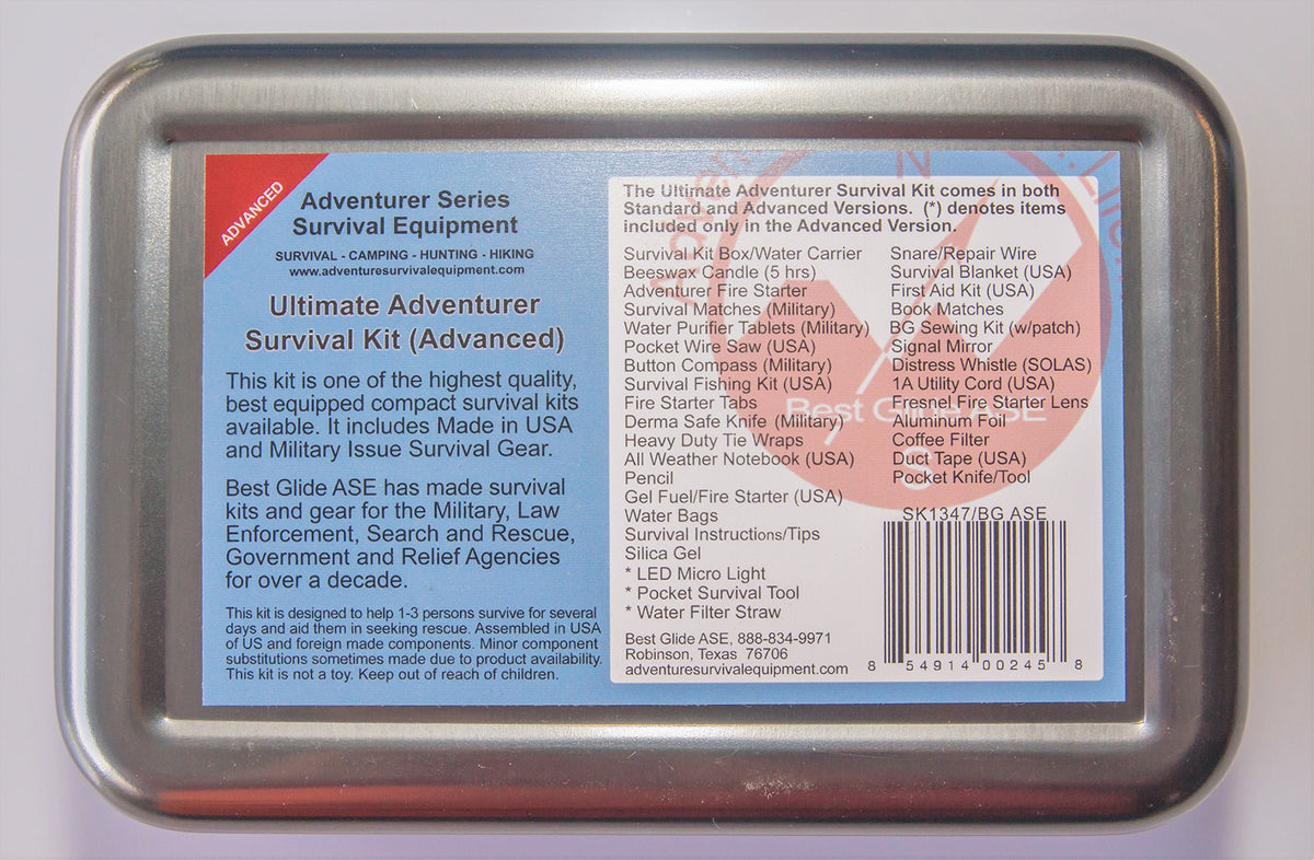 Best Glide ASE Ultimate Adventurer Survival Kit Advanced Version