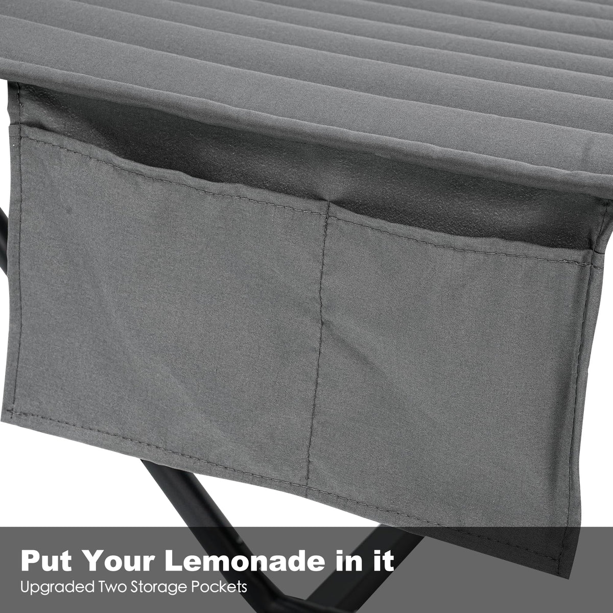 GAFETE 2 Person Hammock with Stand for Outside, Heavy Duty Steel Stand, 55inch Double Hammocks, Large Removable Pillow, Storage Bags, Max 475 lbs Capacity (Haze Gray)
