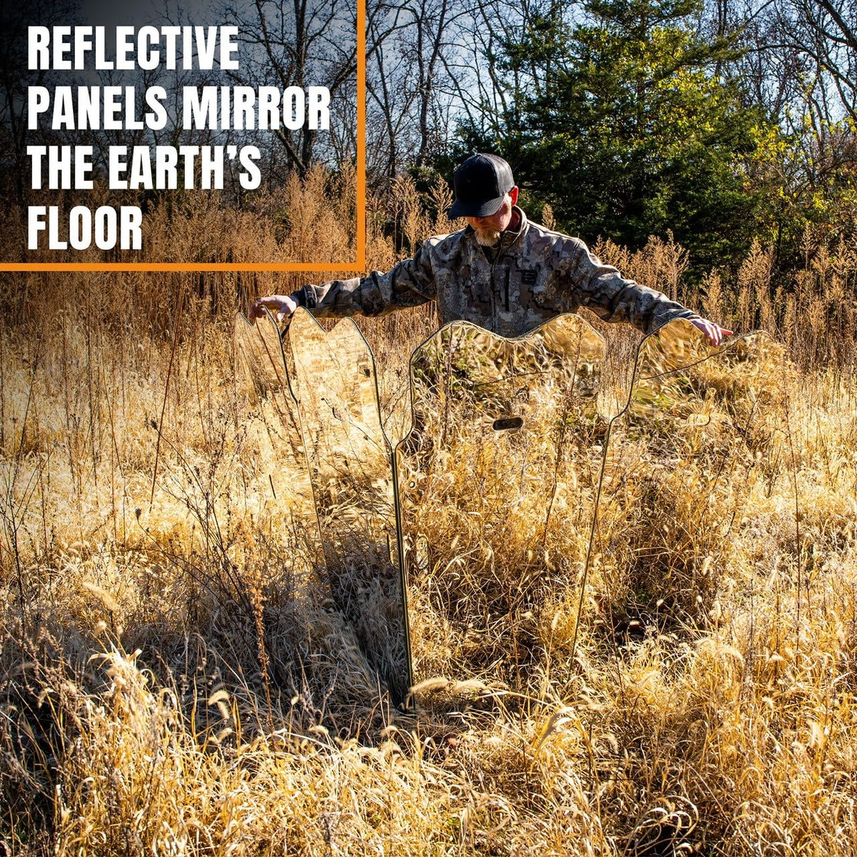 Summit Outdoors GhostBlind Predator Hunting Ground Blind 4-Panel Reflective Hunting Blind