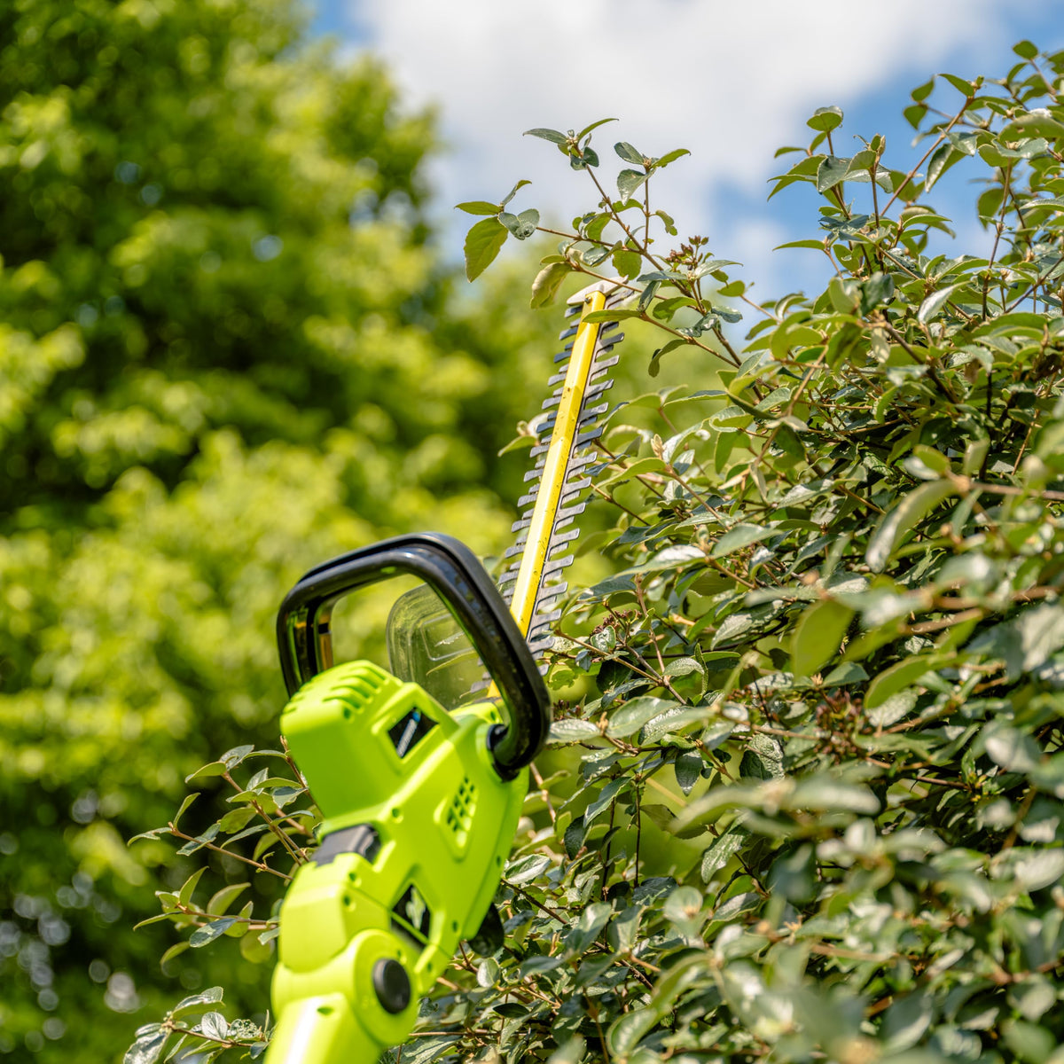 Earthwise CVPH43018 Corded 4.5 Amp 2-in-1 Convertible Pole Hedge Trimmer, Green